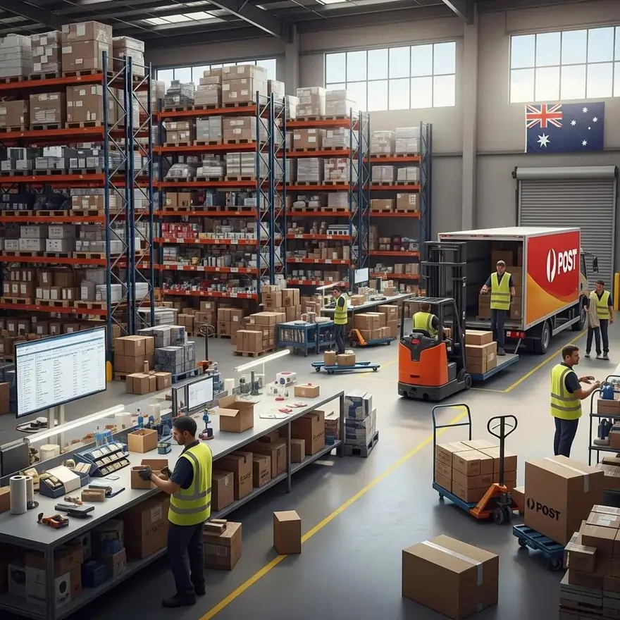 picking, packing, shipping