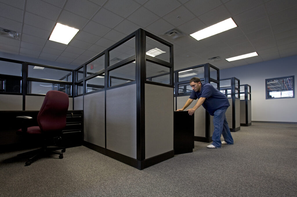 Commercial furniture installation